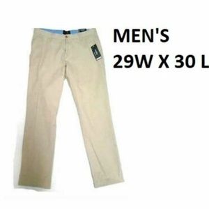 KOMPASS MEN'S CUSTOM FIT FLAT FRONT  PANTS 29x30
